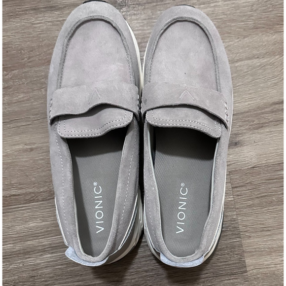 NWOB Vionic Walk Roam Loafer Women's Comfort Shoes Grey - 7.5 Wide Minimalist - Picture 3 of 10